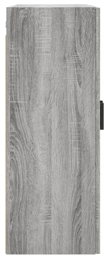 Armário de parede 69,5x34x90 cm cinzento sonoma