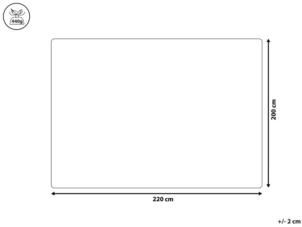 Colcha com relevo verde 200 x 220 cm BABAK Beliani