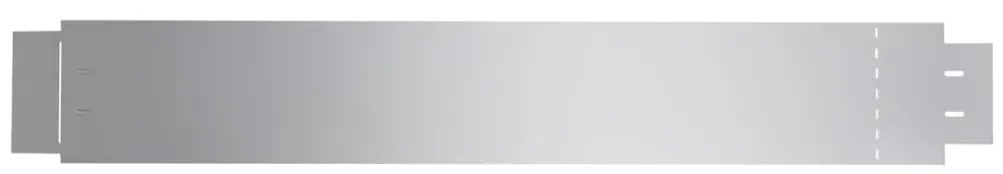 Conjunto 20 painéis vedação relvado 100 x 14 cm aço galvanizado