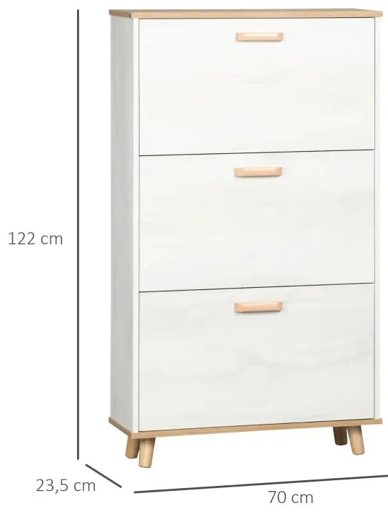 Sapateira Maurice com 3 Gavetas - Design Nórdico