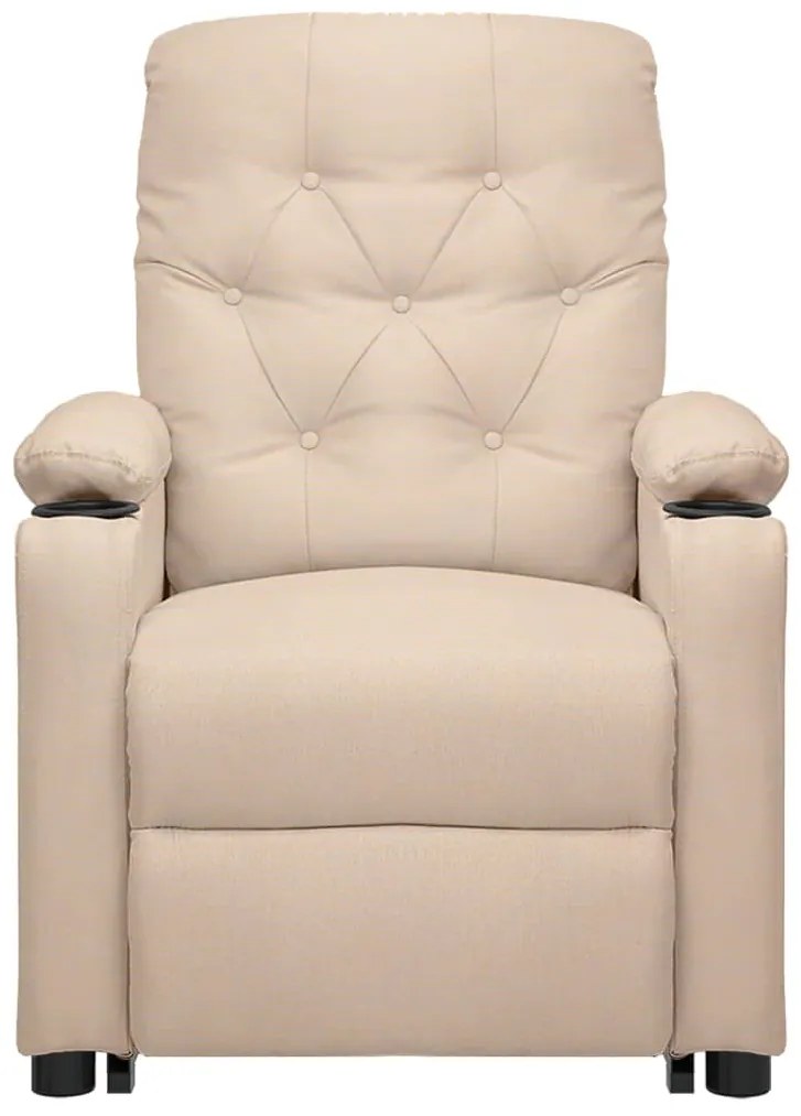 Poltrona de massagens tecido cor creme