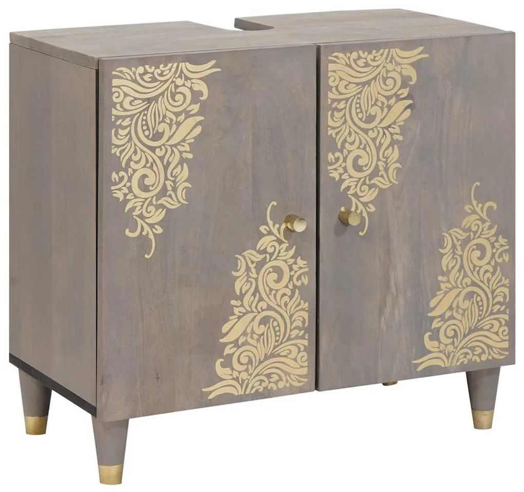 vidaXL Armário de lava-louça com armazenamento Cinzeto 62 x 33 x 58 cm