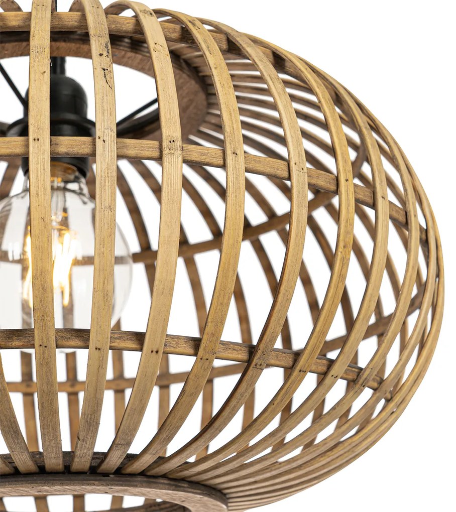 Candeeiro de suspensão oriental bambu 44 cm - Amira
