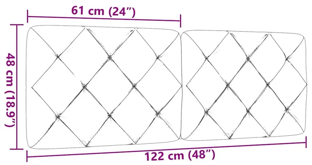 Almofadão de cabeceira 120 cm tecido azul