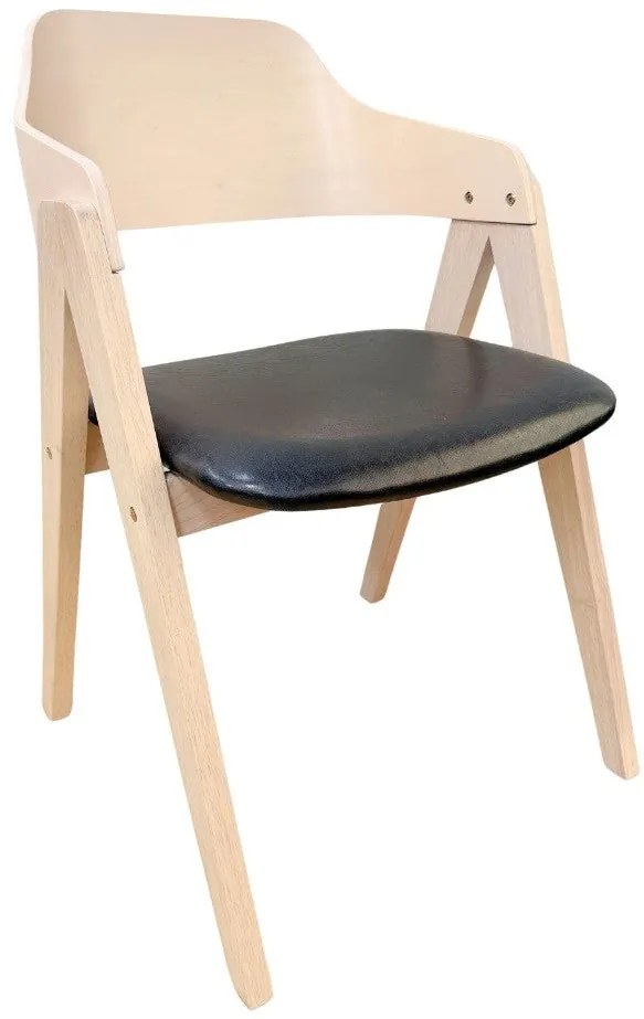 Conjunto de 2 Cadeiras de Jantar JARSY – 55x62x83 cm – Madeira de Heve