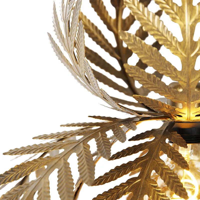 Candeeiro de suspensão vintage dourado - Botanica