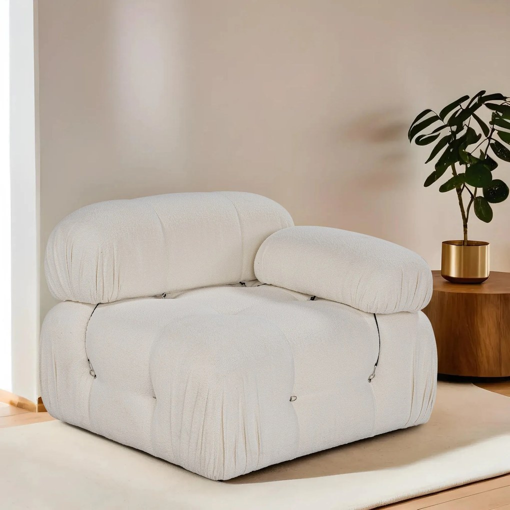 Sofá de 1 Lugar Bubble – Branco – 95x95x75 cm