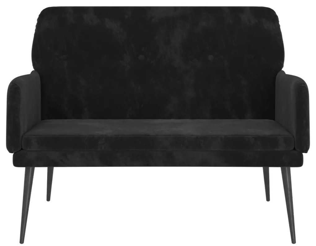 Banco 108x79x79 cm veludo preto