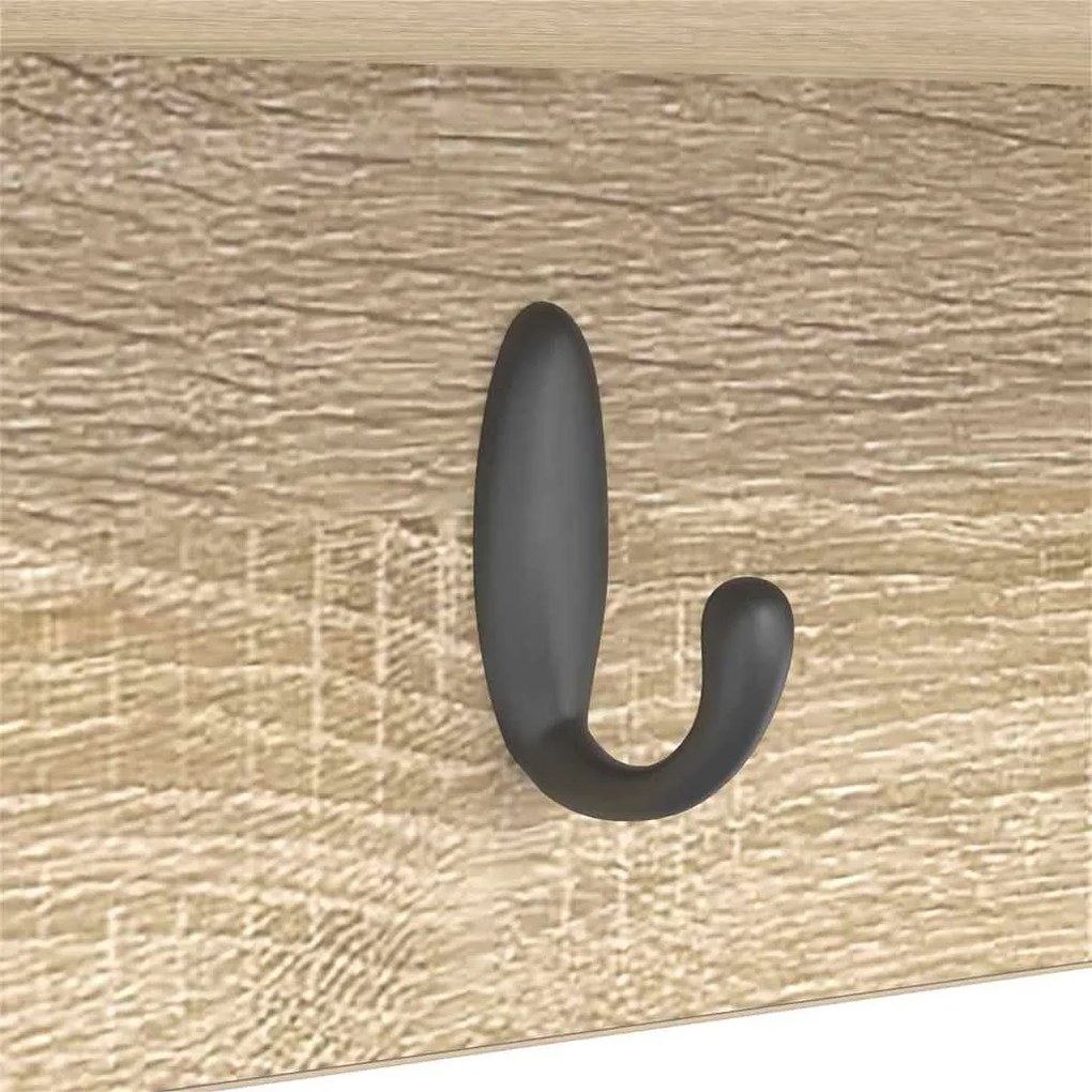 Cabideiro de Parede Carvalho sonoma 75 x 16 x 26 cm