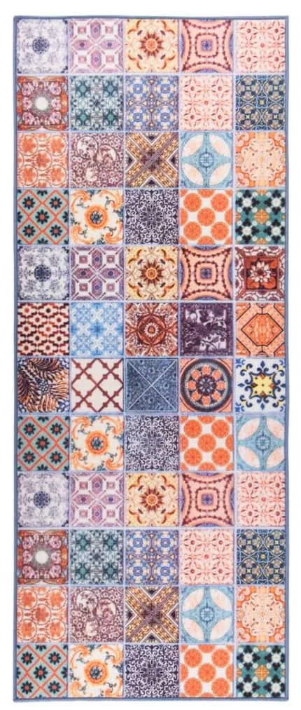 vidaXL Tapete/passadeira 80x200 cm mosaicos