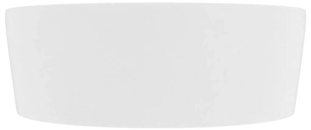 Lavatório com extravasamento 36x13 cm cerâmica branco mate
