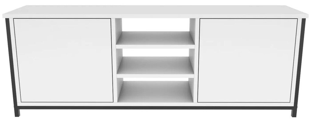 Móvel de TV Otis – Preto e Branco – 140 cm x 35,3 cm x 50,8 cm