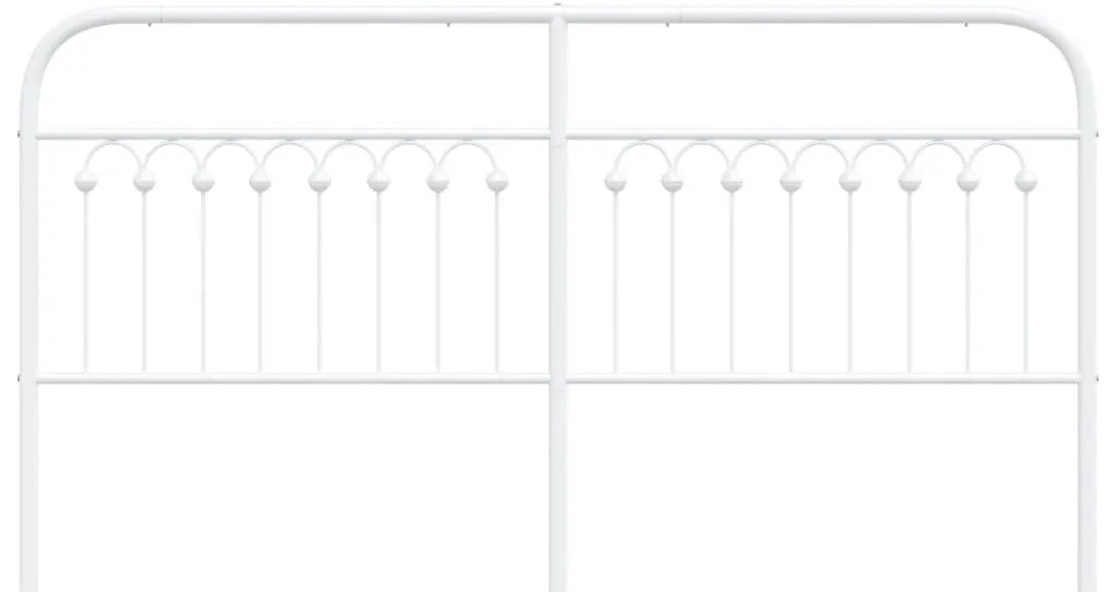 Cabeceira de cama 180 cm metal branco