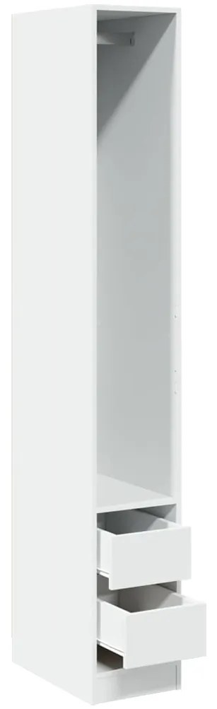 Roupeiro 30x50x200 cm derivados de madeira branco