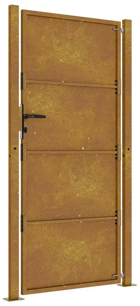 Portão de jardim 105x205 cm aço corten