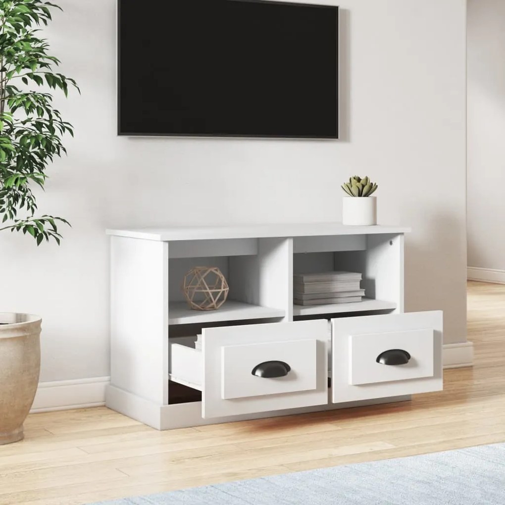 Móvel p/ TV 80x35x50 cm derivados de madeira branco
