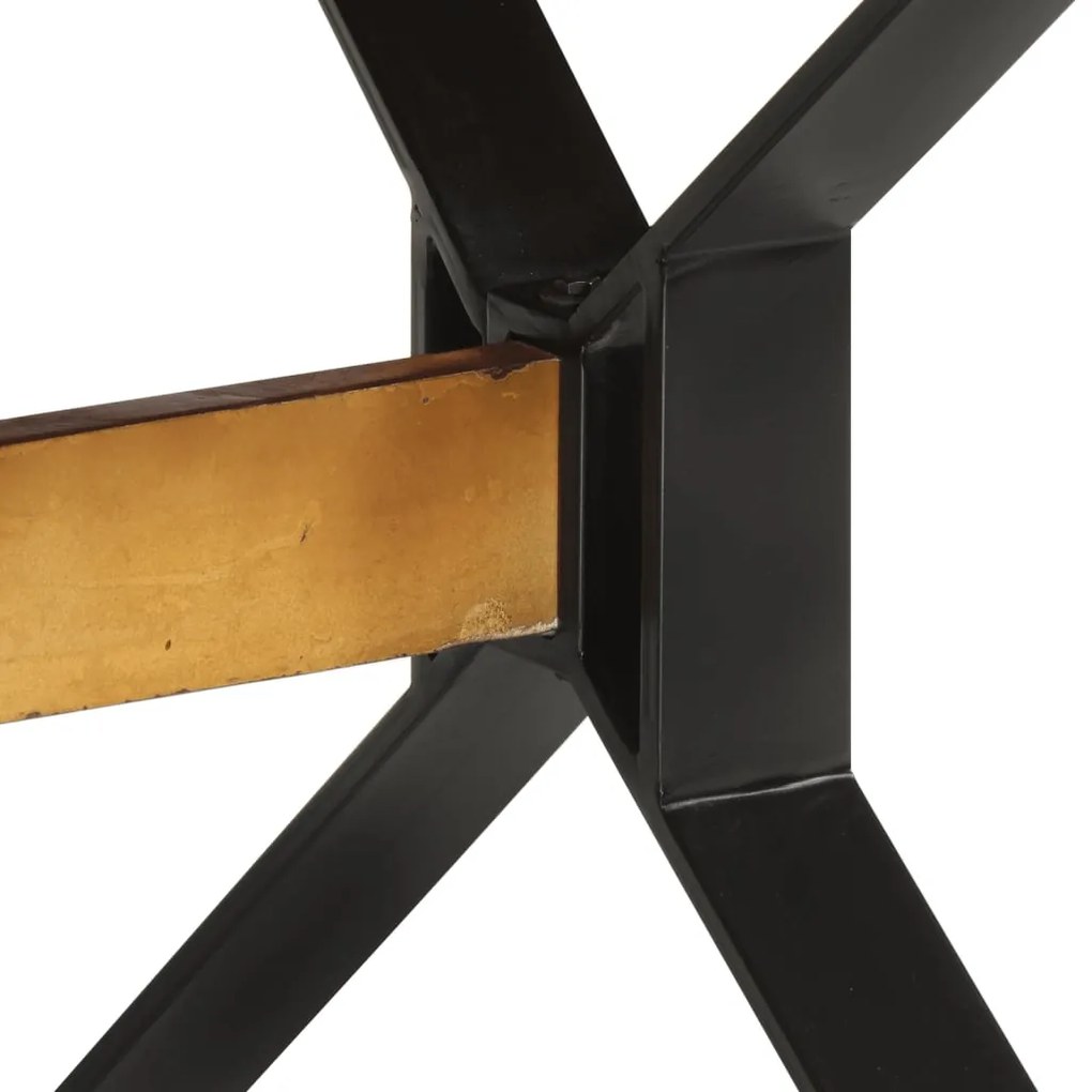 Mesa de jantar 180x90x73 cm madeira recuperada maciça