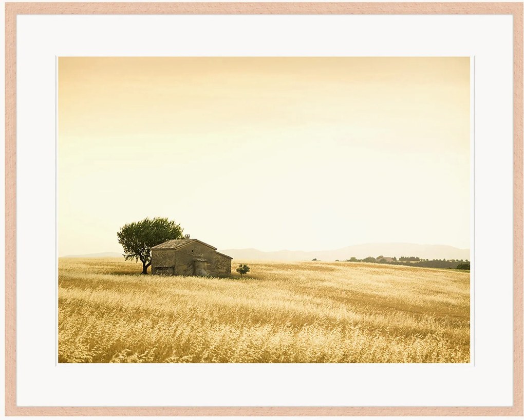 Impressão digital emoldurada Provencal Farm