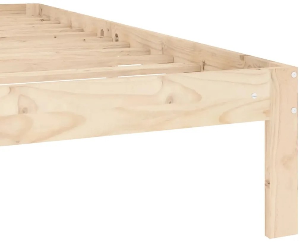 Estrutura de cama 140x200 cm pinho maciço