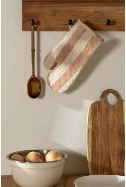 Conjunto De Luva E Pano Para Forno Efarin Nudez Castanho Claro - Sklum