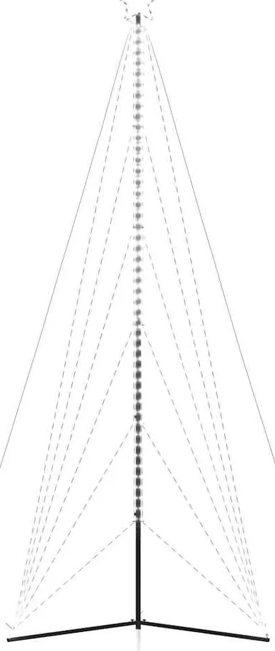 LED Árvore de Natal 861 LEDs Branco Frio 478 cm