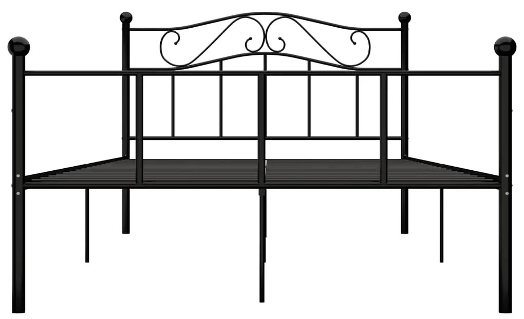 Estrutura de cama 120x200 cm metal preto