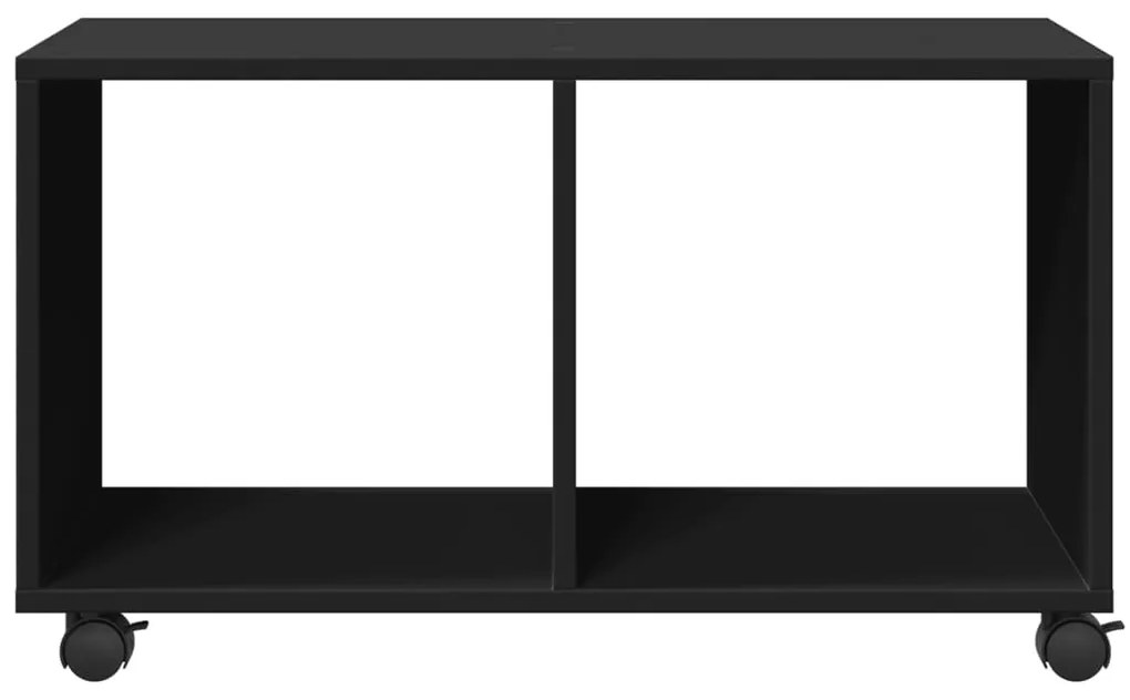 Móvel com rodas 72x33x42,5 cm derivados de madeira preto