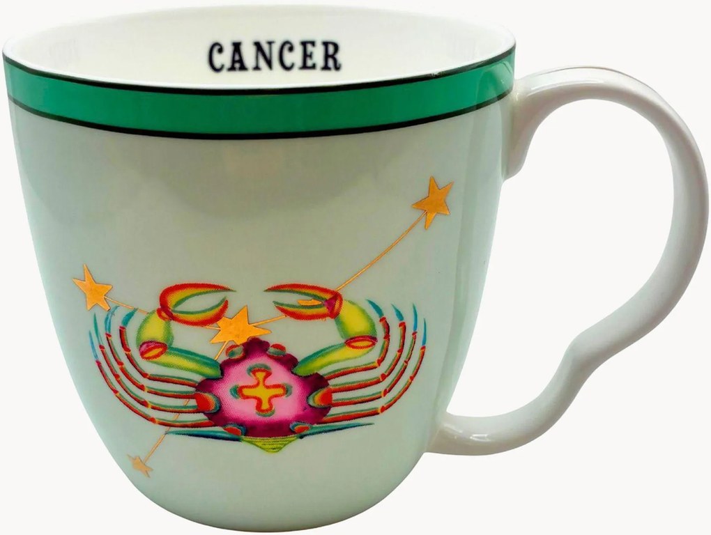 Caneca em porcelana fine bone china Cancer