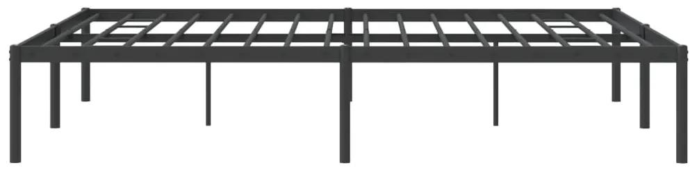 Estrutura de cama 140x190 cm metal preto