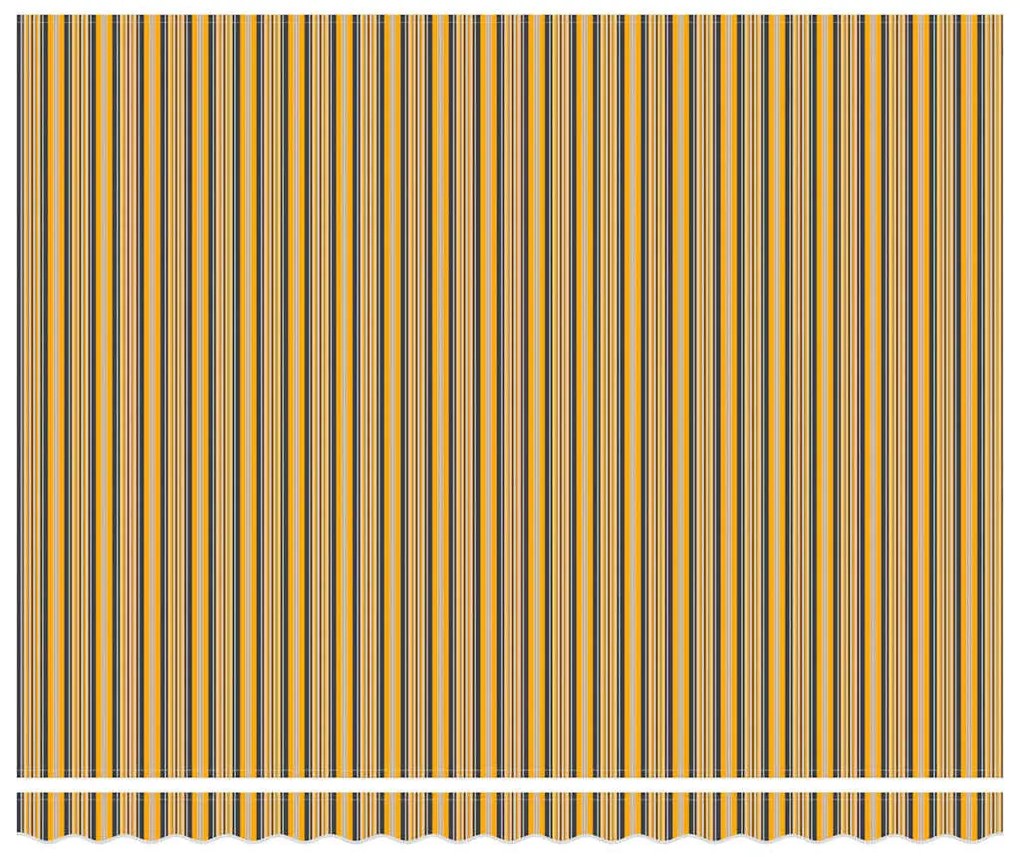 Toldo Retrátil Automático Listras Multicoloridas 400x300 cm