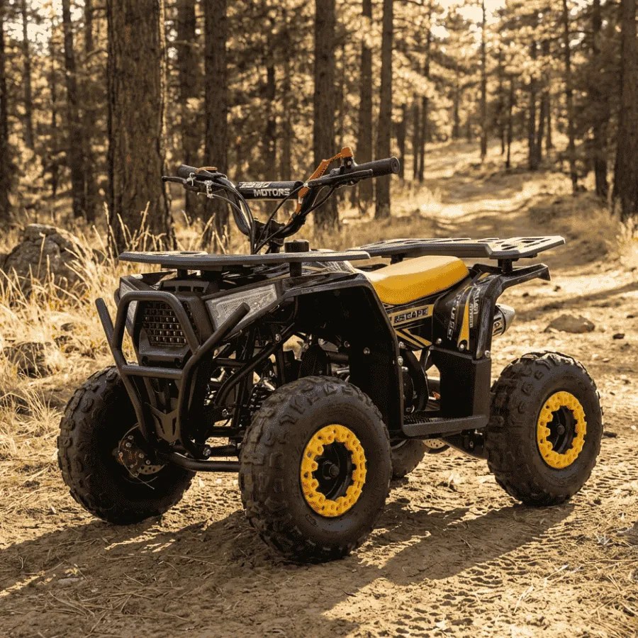 Moto 4 gasolina para Crianças Motors Quad Escape 49cc Amarela