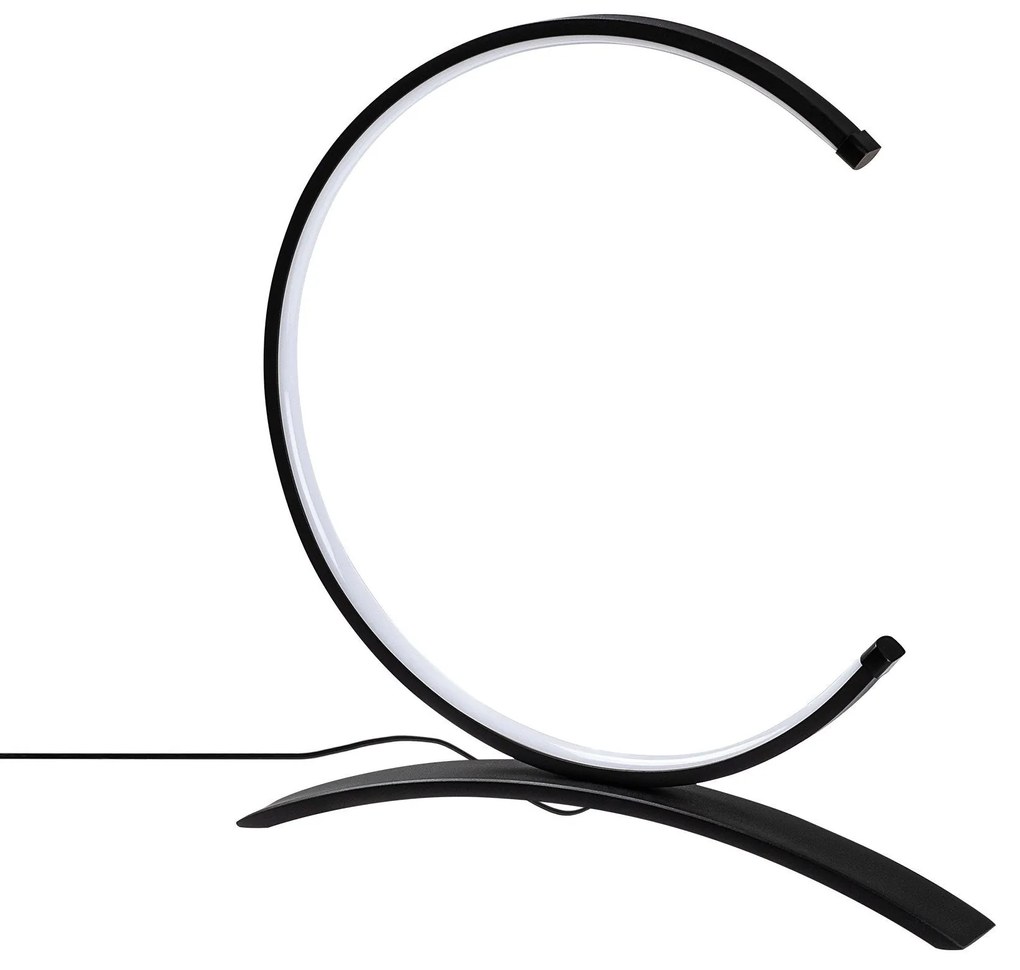 Candeeiro de Mesa Moon – Preto – 35 x 34 x 4 cm