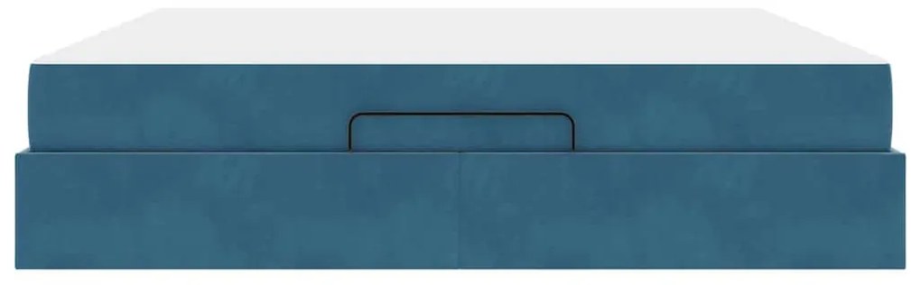 Estrutura da Cama Outros Azul 180 x 200 cm Veludo