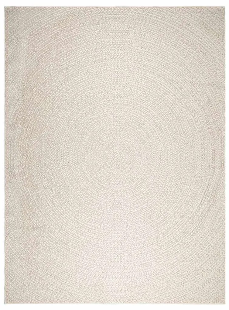 Tapete ZIZUR creme 240x340cm aspeto de juta interior e exterior