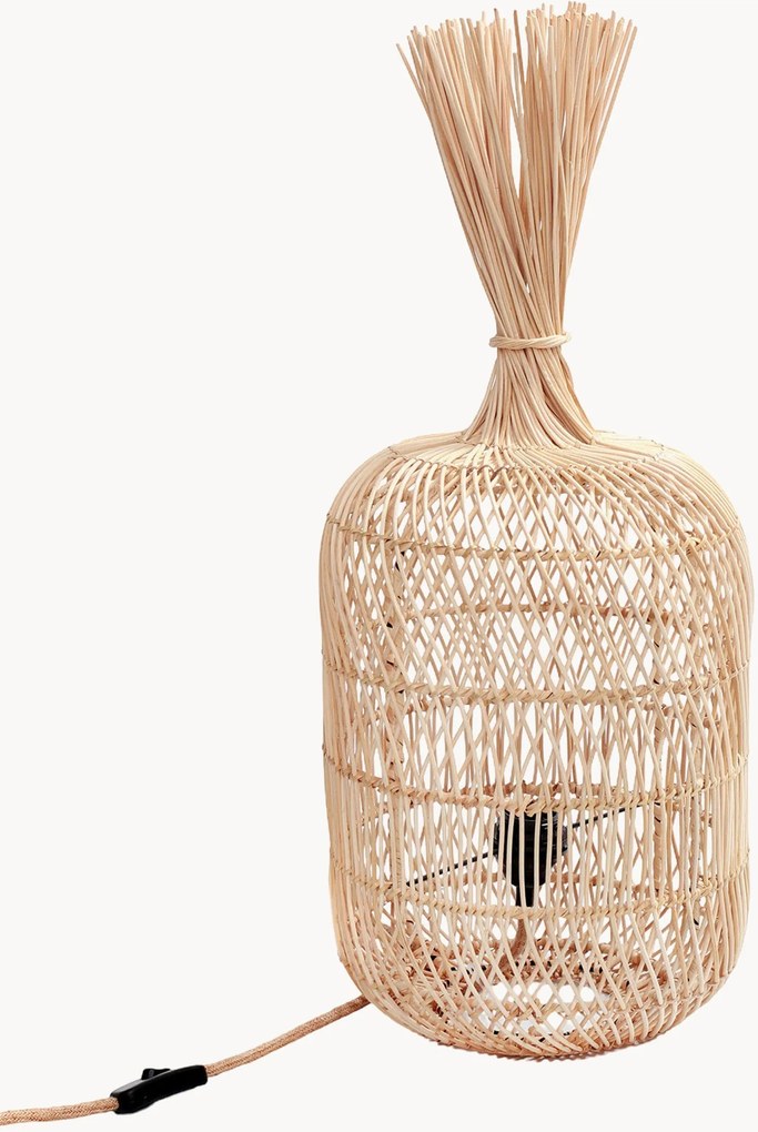 Abajur em vime para candeeiro de chão Dumpling, vários tamanhos