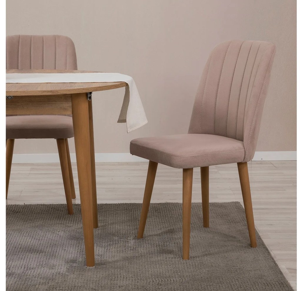 Conjunto de Mesa de Jantar Extensível e Cadeiras Vina – Pinho Atlântic
