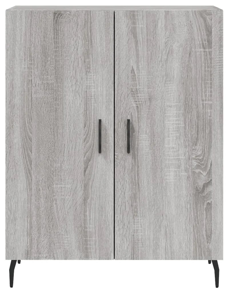 Aparador 69,5x34x90 cm derivados de madeira cinzento sonoma