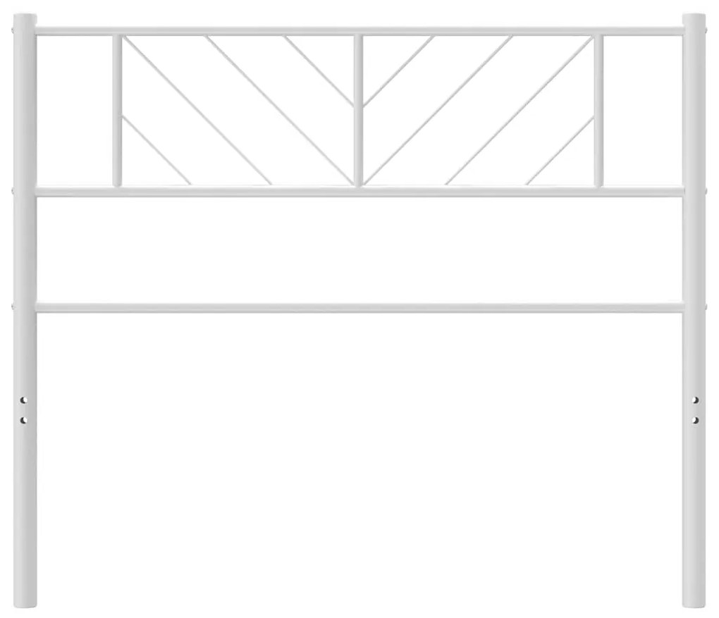 Cabeceira de cama 100 cm metal branco