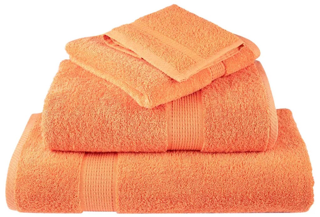 Toalhas de bidé premium SOLUND 4 pcs 30x50 cm 600 gsm laranja