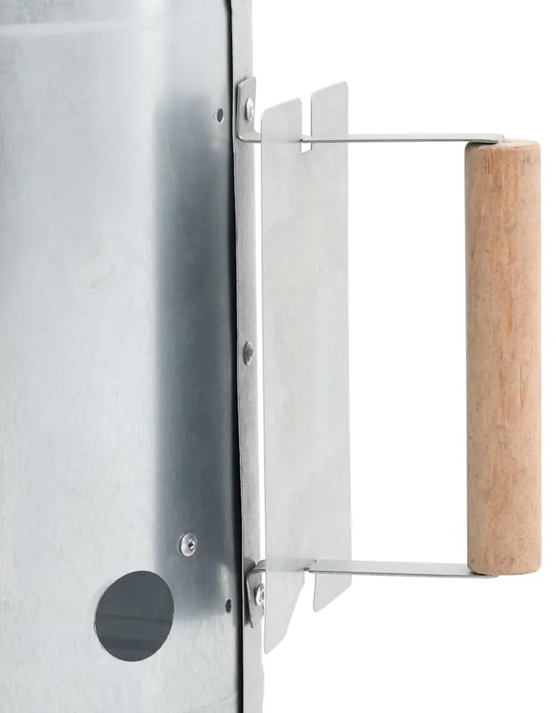 Chaminé de acender carvão p/ churrasqueiras aço galvanizado