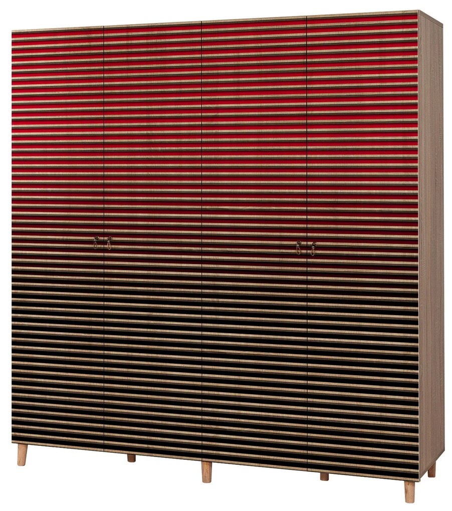 Roupeiro Imaj – Carvalho Sonoma – 180x192x52 cm