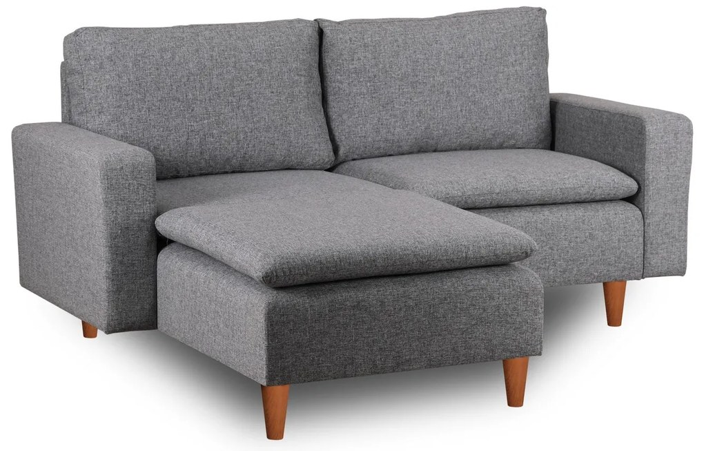Sofá de Canto Lungo – Cinzento Claro – 180 cm