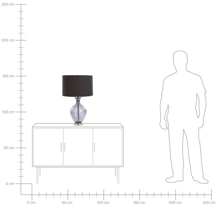 Candeeiro de mesa azul KELANI Beliani