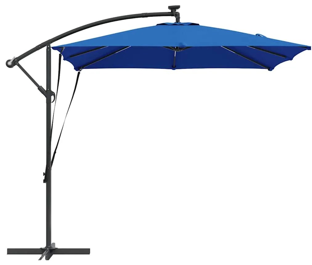 Guarda-sol de Bananeira Cantilever Azul 249 x 249 x 250 cm