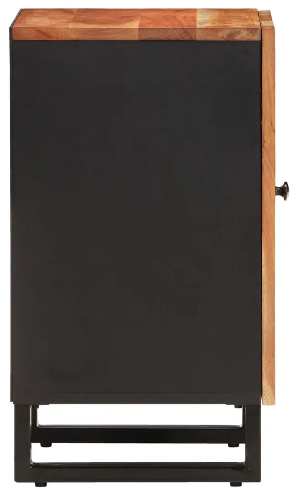 Armário de casa de banho 38x33x58 cm madeira de acácia maciça