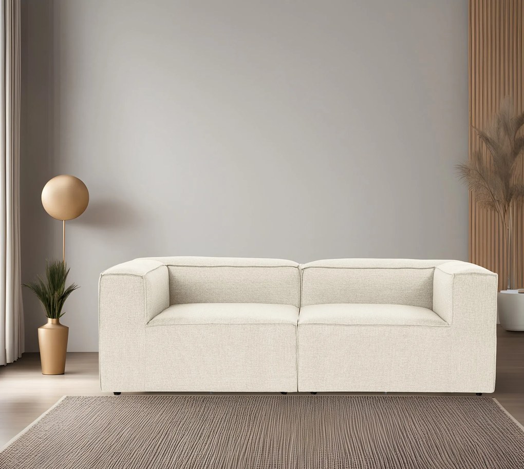 Sofá 2 Lugares Fora – Ecru – 214 cm x 66 cm x 105 cm