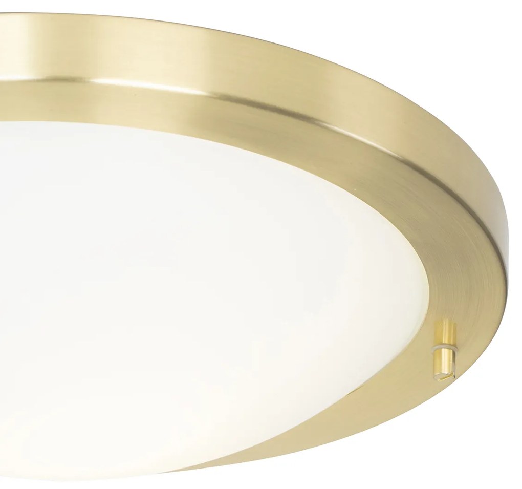 LED Candeeiro de teto inteligente dourado 31 cm IP44 com Wi-Fi A60 - Yuma Moderno