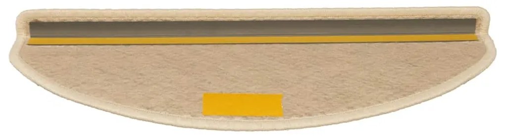 Tapetes escada adesivos aspeto sisal 15 pcs 65x21x4 cm berbere