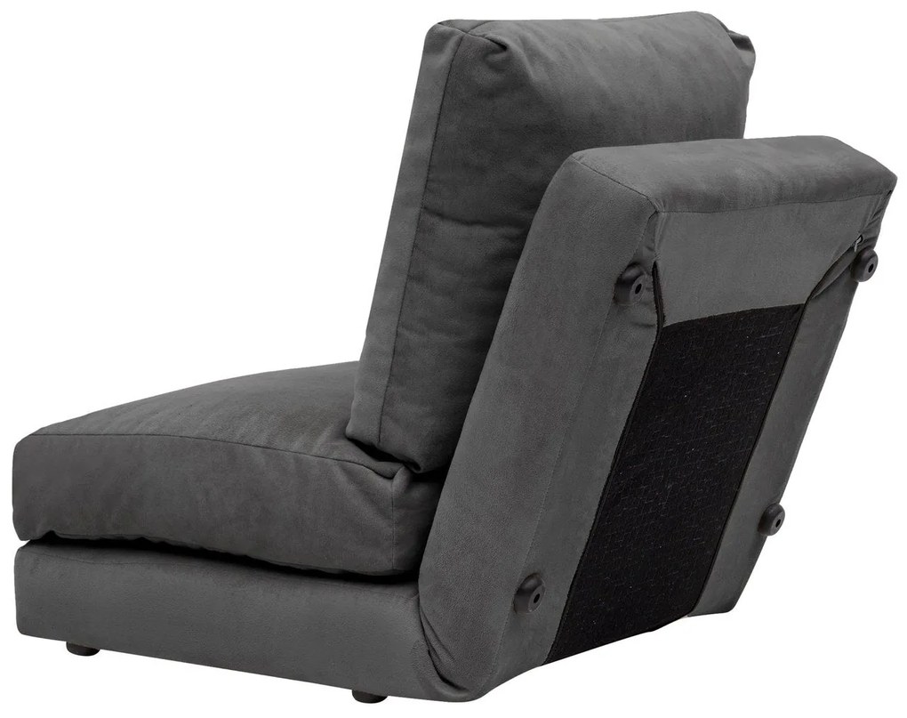 Sofá-Cama Individual Taida – Cinzento – 68x60x26 cm