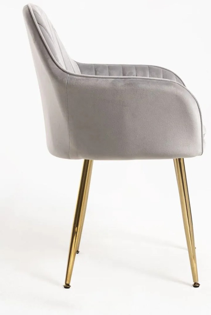 Cadeira Chic Golden - Cinza claro